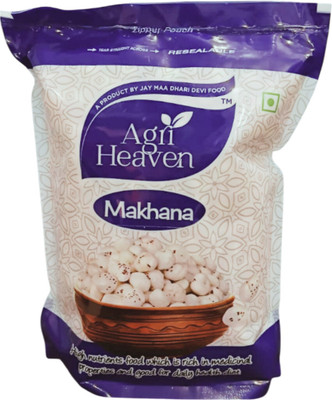 Agri Heaven Makhana 200g | Mithila Sourced | Rich in Calcium & Protein Fox Nut(1 x 200 g)