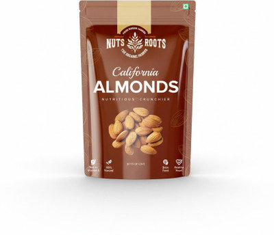Nuts&Roots Pure California Almonds/Badam Whole | Real Nuts, High in Fiber, Badam 100GM Almonds(1 x 100 g)