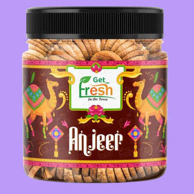 Get Fresh Afghan Anjeer | Sweet Dried Fruit Snack | Perfect for Kids and Adults Figs(1 x 1000 g)