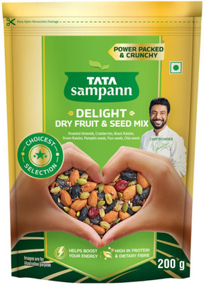 Tata Sampann Healthy Dry Fruits & Seeds Mix, Rich in Protein & Magnesium Assorted Seeds & Nuts(1 x 200 g)
