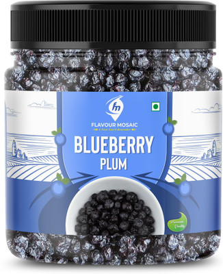 Flavour Mosaic Dried Blueberry Plum | Unsweetened Blueberries | Rich in Vitamins & Fibers Blueberry(1 x 1 kg)
