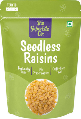 The Superbite Co. Premium Round Green Seedless Kishmish Raisins(1 x 250 g)