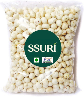 SSURI Makhana / popped lotus seeds: Vegan , Gluten-free , Rich In Protein & Calcium | Fox Nut(1 x 200 g)