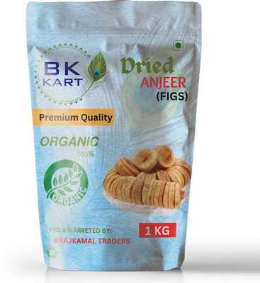 BK KART Premium Dried Afghani Anjeer/ Figs (1 kg) Figs(1 x 1 kg)