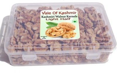 vale of kashmir Kashmiri Walnut Kernels In Food Grade Self Lock Box| Oily Almonds Walnuts(500 g)