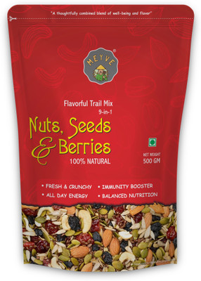 MEYVE Premium Trail Mix | 9 Superfood Nuts & Seeds | Protein-Rich, Crunchy & Healthy Assorted Nuts(1 x 500 g)
