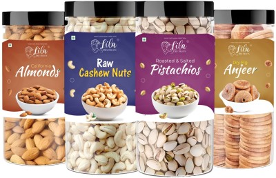 lila dry fruits Dry fruits combo pack of Cashews Almond Pista Fig (200 G x 4) Cashews, Almonds, Pistachios, Figs(4 x 200 g)