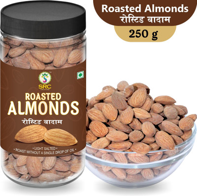 SRC Creations Roasted Almond | Roast without Oil | Light Salted Almonds(1 x 250 g)