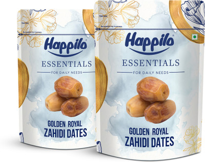 Happilo Essentials Golden Royal Zahidi Dates, Rich in Nutrients, Vitamins, Minerals, Dates(2 x 500 g)
