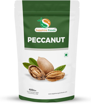 Sapphire Foods Pecans Nut : Rich in Dietary Fiber Cholesterol Free Pecans(1 x 400 g)