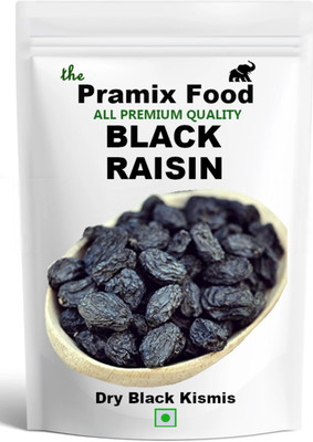 Pramix Premium Dried Black Raisins/Black Kishmish with Seed 250 gm Raisins(1 x 250 g)