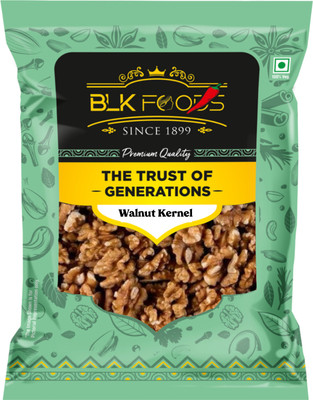 BLK FOODS Select Walnut Kernels (Kashmiri Light Halves) 400g (2 X 200g) Walnuts(2 x 200 g)