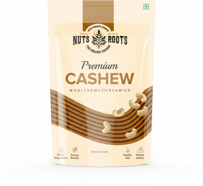 Nuts&Roots Premium Natural Whole Cashews 100g | Dry Fruits, Kaju, Healthy Snacks | Cashews(1 x 100 g)