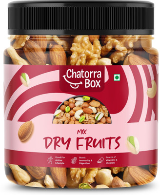 CHATORRA BOX Mix Dry Fruits | Dry Fruits Mix | Mixture Healthy Nuts and Dry Fruits | Almonds, Apricots, Cashews, Raisins, Walnuts, Amla(1 x 250 g)