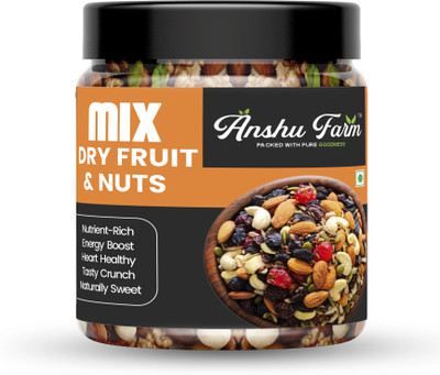 anshu farm Mixed Dry Fruits | Nutritious Snack Mix | Crunchy & Wholesome Delight Assorted Nuts(1 x 250 g)