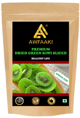 AWFAAKI Dried Green Kiwi Sliced | Dehydrated Green Kiwi Slices | Dry Kiwi Slice Candied Kiwi(250 g)