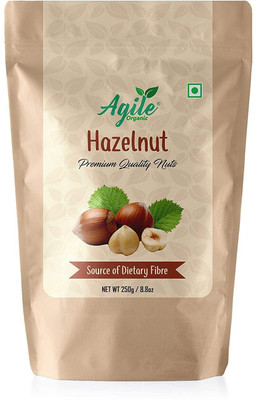 Agile Organic Premium Jumbo Hazelnuts 250g Hazelnuts(1 x 250 g)
