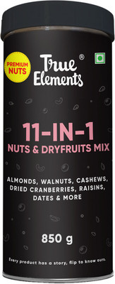 True Elements Dry Fruits Nut Mix Almonds,Raisins, Cashews,Walnut,Flax,Sesame,Sunflower Seeds Assorted Nuts(1 x 850 g)