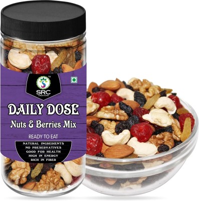 SRC Creations Daily Dose | Nuts & Berries Mix | Ready to eat | Breakfast Food (100g) Cashews, Almonds, Raisins, Walnuts, Black Currant(100 g)