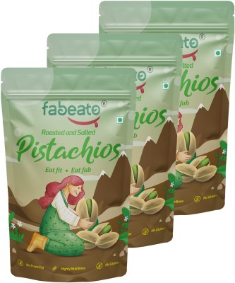 Fabeato Premium Roasted & Salted Pistachios(3 x 200 g)