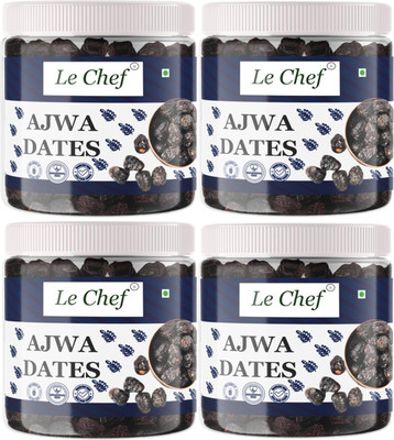 Le cHef Premium Ajwa Dates | Rich In Vitamin B | Dates(4 x 250 g)
