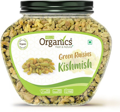 Hills Organics Green Raisin (Hari Daakh Raisins) Raisins(1 x 1500 g)