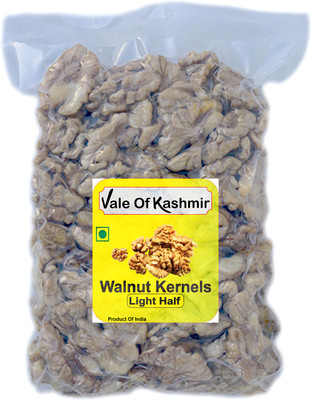 vale of kashmir Walnuts Without Shell, Walnut Kernels Light Halves Kashmiri Walnuts(250 g)
