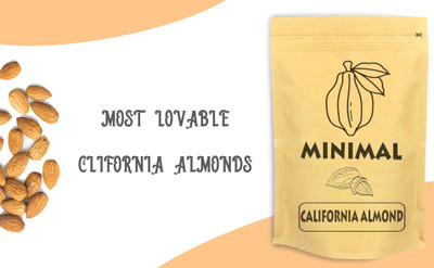 Minimal California Almonds(Badam) 200*5 Almonds(5 x 0.2 kg)