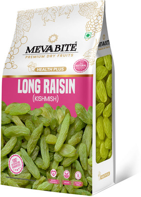 MEVABITE Green Long Kismish Raisins(1 x 500 g)