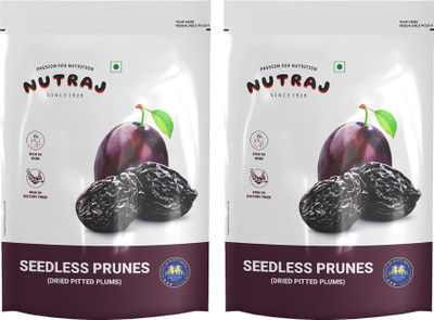 Nutraj California Pitted Prunes - Dried Seedless Plums Prunes(1 x 400 g)