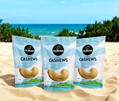 OLMUND Finest Cashews 250gm - pack of 3 Cashews(3 x 250 g)