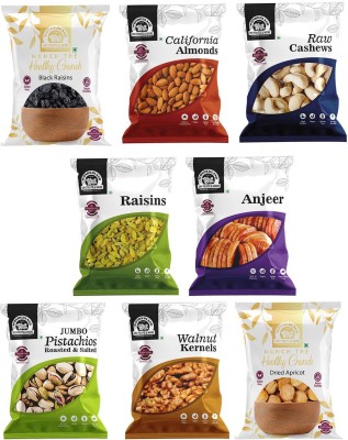 WONDERLAND Foods Dry Fruits Combo Pack with Pistachios, Almond, Cashew, Black Raisins, Anjeer, Golden Raisins,Walnut Kernel, Dried Apricot(8 x 100 g)