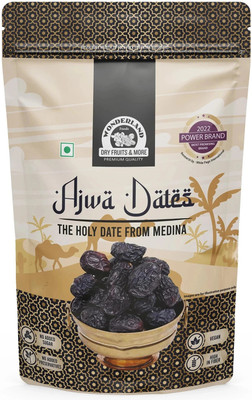 WONDERLAND Foods - Ajwa Dates 200g | Organic Soft & Handpicked | Khajoor | Khajur | Dry Dates(1 x 200 g)