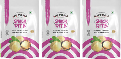 Nutraj Roasted Salted Macadamia Nuts 300g (100g x 3), Dry Fruits Macadamia Nuts(3 x 100 g)
