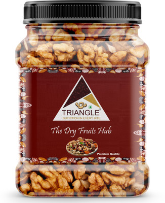 triangle 1 Kg Walnut Kernels Halves| Sharbati Halves Walnut | Without Shell | Jar pack Walnuts, Kernels(2 x 500 g)
