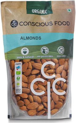 Conscious Food Almonds 250g | Premium quality, Healthy snack Almonds(1 x 250 g)