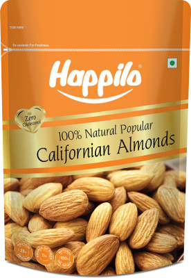 Happilo Natural Popular Californian Almonds, High in Fiber, Gluten Free, No Cholesterol Almonds(1 x 1 kg)