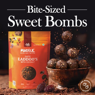 Eat Anytime Sugar Free Dates Laddoo's With Coconut Flavour - Super Saver Pack of 30 Dates(3 x 100 g)