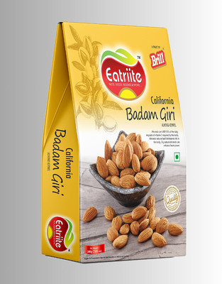 Eatriite California Badam Giri (Plain Kernel Almonds(1 x 200 g)