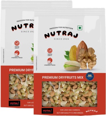 Nutraj Premium Dry Fruits Mix 1kg (500g x 2) | Almond, Cashew & Raisin Mix Cashews, Almonds, Raisins(2 x 0.5 kg)