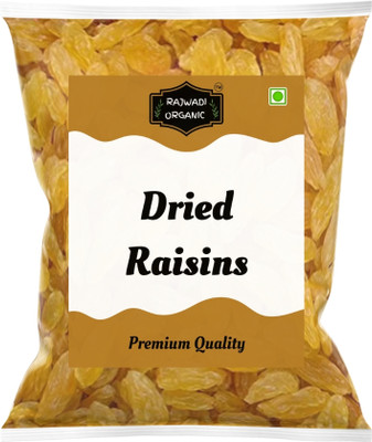 RAJWADI ORGANIC Organic Raisins Sweet Indian / Kishmish / Dry Grapes – Natural Delicious Snack Raisins(1 x 250 g)