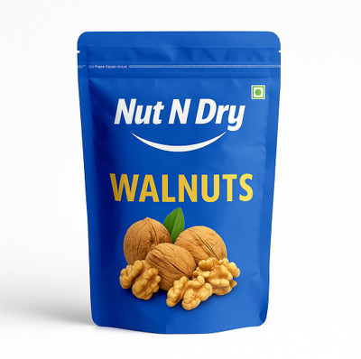 Nut N Dry Walnut 250g inshell walnut Kegzi Akhroot Walnuts(1 x 250 g)