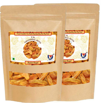 T.S. Universal Premium Long Raisin Royal Super Value Combo Raisins(2 x 400 g)