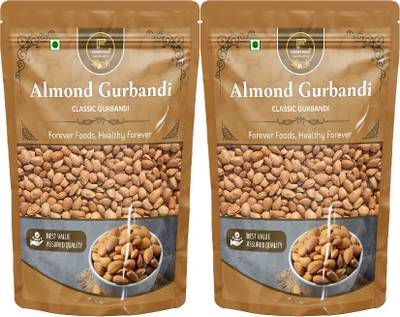 Forever Foods 100% Natural Raw Gurbandi Almonds (Badam Giri) 500g Pack of 2 (250g -Each) Almonds