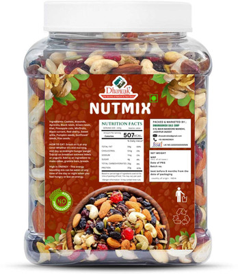 Dhawak Trail Mix Dry fruits & Seeds Jar Pack |Healthy Snacks Assorted Nuts(1 x 1000 g)