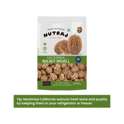 Nutraj California Inshell Walnuts(1 x 500 g)