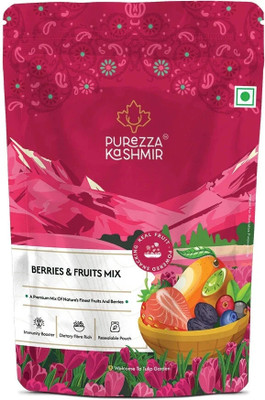 Purezza Kashmir Premium Berries & Fruits Mix Raisins, Black Currant, Kiwi, Mango, Blueberry, Strawberries, Cranberries(1 x 200 g)