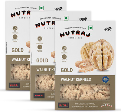 Nutraj Gold Walnut Kernels (Akhort Giri) Walnuts(3 x 250 g)