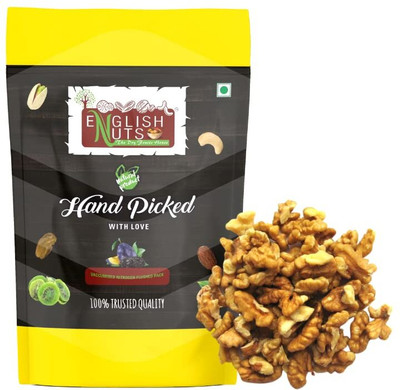 ENGLISH NUTS WALNUT KERNELS WITHOUT SHELL 1 KG | QUARTER KERNELS | FRESH CROP Walnuts(2 x 500 g)
