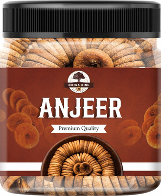 nutra king Afghani Anjeer Dry Fruits | Dried Figs (Jar Packing) Figs Figs(1 x 500 g)